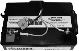 THE BASEMENT WATCHDOG BW-27AGM Sump- Pump Batt