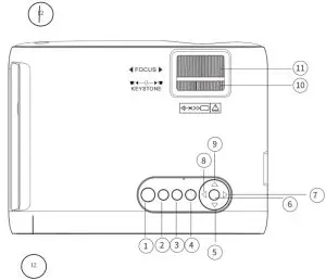 Dongguan Yi Pai Ji He Electronic V51 Projector - figure 1