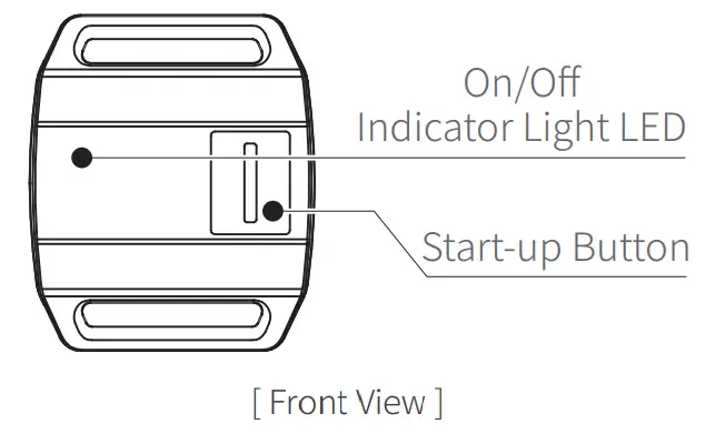 COOSPO HW706 Heart Rate Monitor - Front View