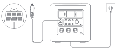 70mai Tera 1000 Portable Power Station - DC charging