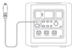 70mai Tera 1000 Portable Power Station - car charger