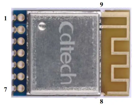 Cdtech CDZ-N2EFR32-00 Zigbee Module - Pin Description