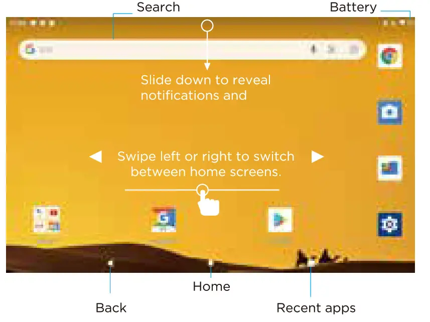 SZTPSLS K8-SC9832 8 Inch IPS Screen Quad Core Tablet with Android11 - Tablet Overview 2