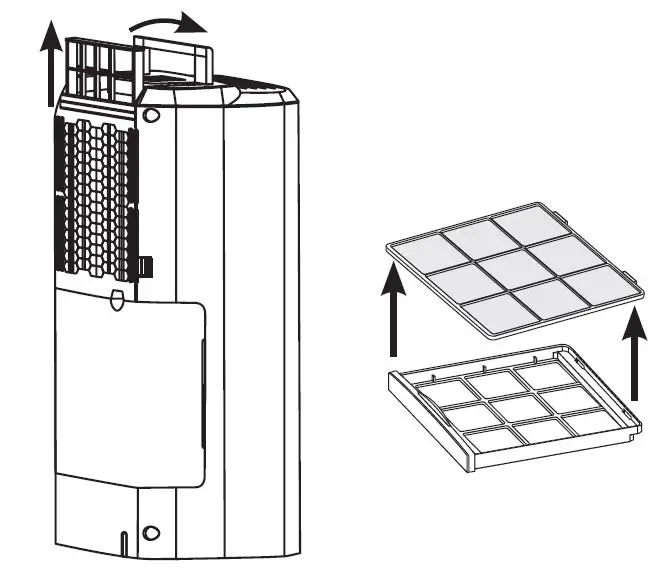TESY DHF10CEL Portable Dehumidifier FIG 11