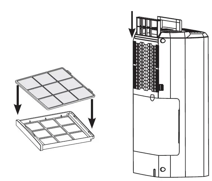 TESY DHF10CEL Portable Dehumidifier FIG 12