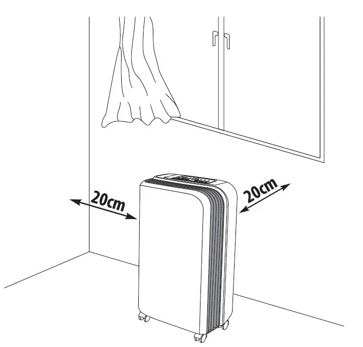 TESY DHF10CEL Portable Dehumidifier FIG 14