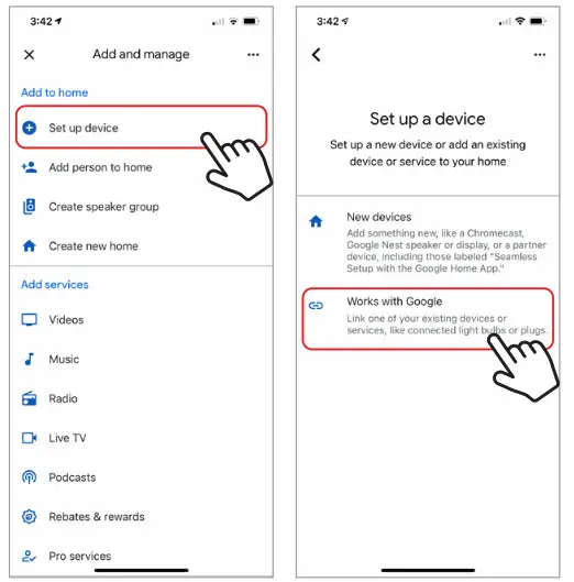 Brookstone Smart LED Strip White and Color Changing- Set up device