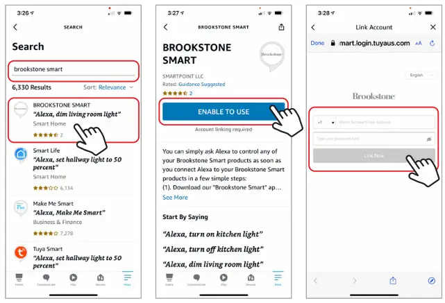 Brookstone Smart LED Strip White and Color Changing- Step C