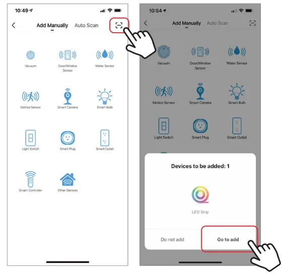 Brookstone Smart LED Strip White and Color Changing- next screen