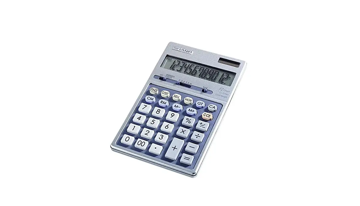 Sharp El-339h Electronic Calculator User Manual