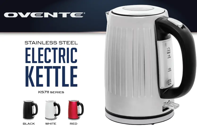 Ovente Ks711 Series Stainless Steel Electric Kettle User Manual