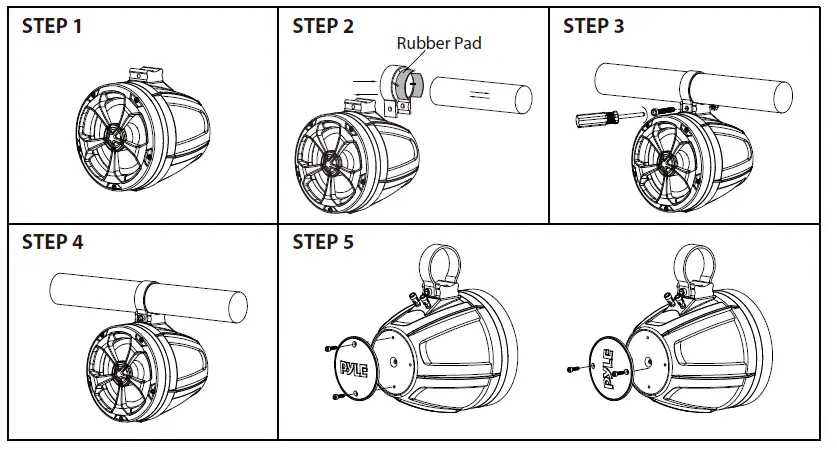 PYLE PLUTV53BTA 5.25 Inch Waterproof Rated Off-Road Wireless BT Speakers fig 1