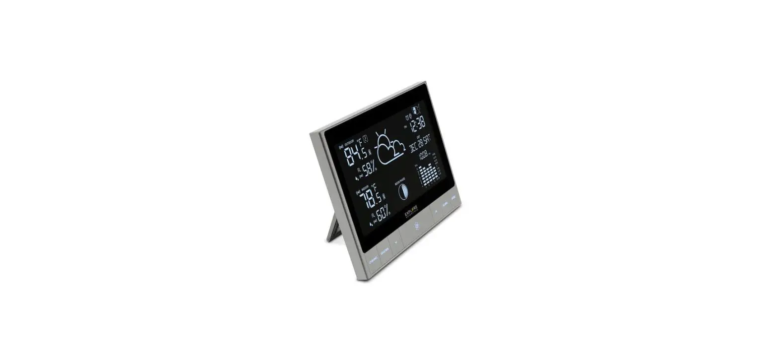 Explore Scientific Wsh5001 Crystalvision Weather Station With Led Touch Keys Instruction Manual
