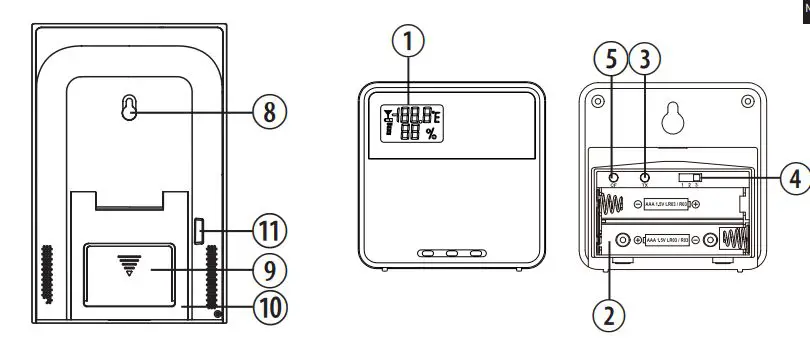 EXPLORE SCIENTIFIC WSH5001 CrystalVision Weather Station With LED Touch Keys FIG 2