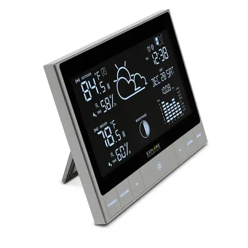 EXPLORE SCIENTIFIC WSH5001 CrystalVision Weather Station With LED Touch Keys IMAGE