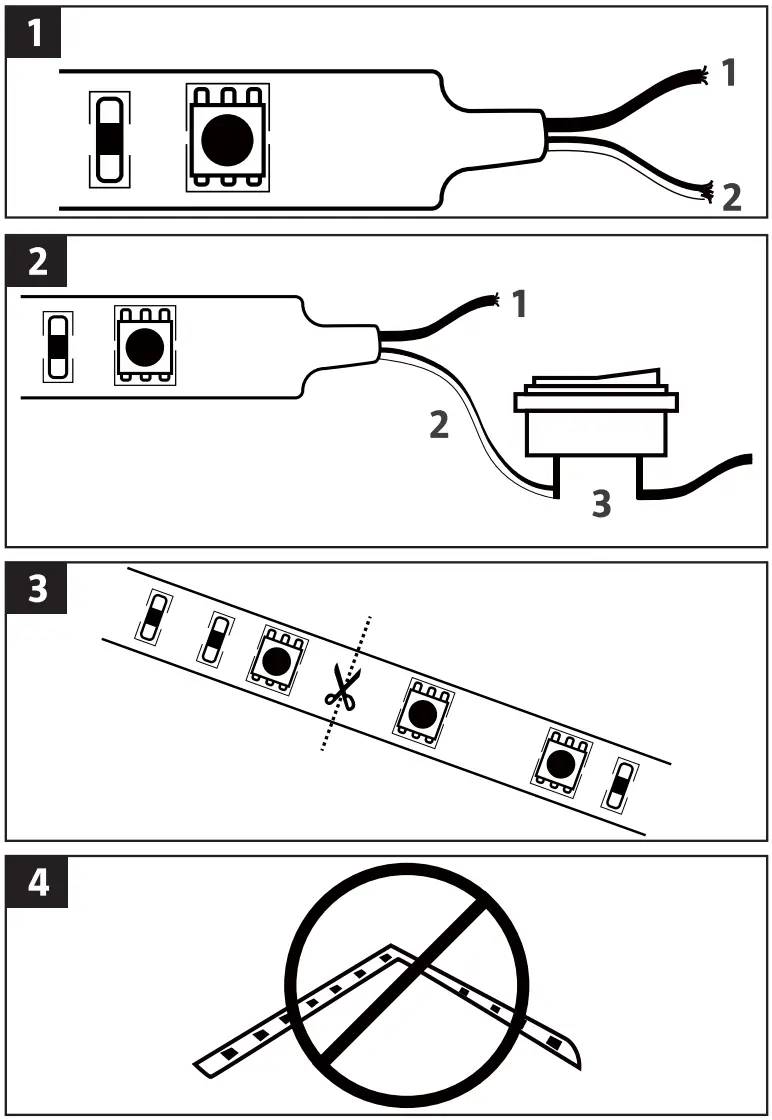HAMRON 011180 Full Color LED Light Strip - fig