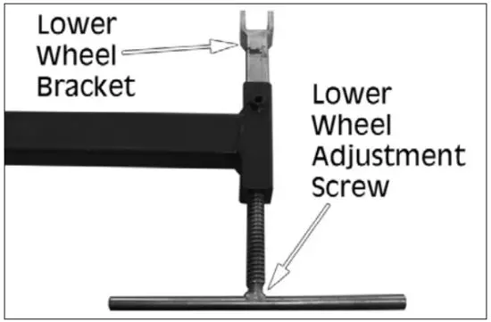 Clarke CBMEW1 Bench Mounted English Wheel - bracket3