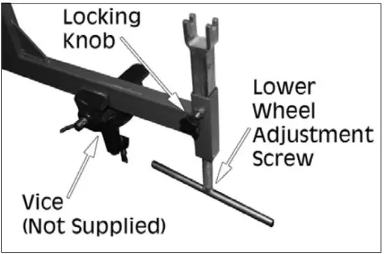 Clarke CBMEW1 Bench Mounted English Wheel - bracket4