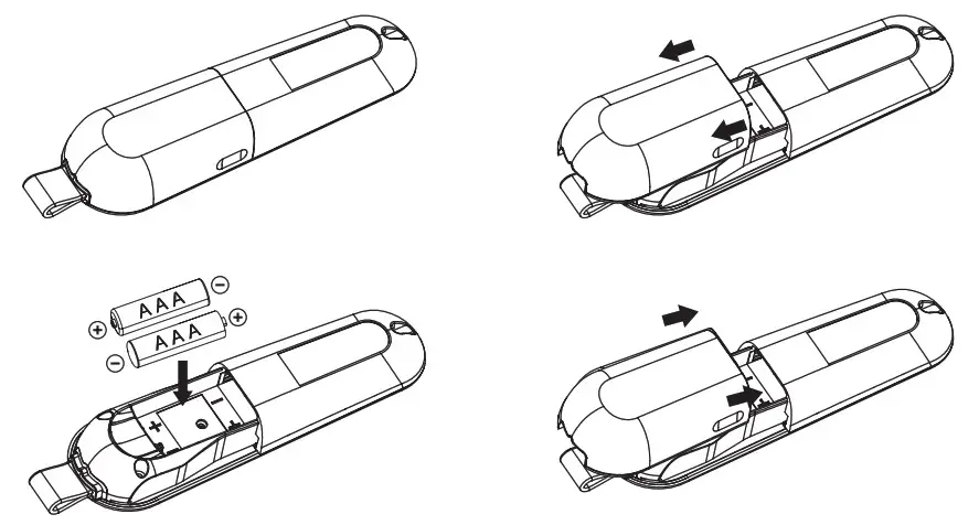 Targus AMP068 Control Max Presenter Remote - Installing the Battery