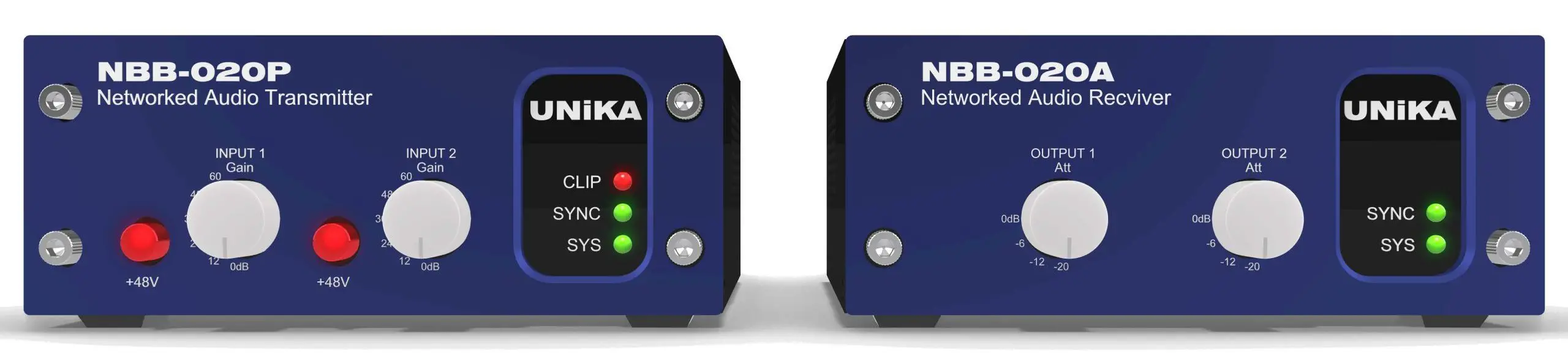 UNiKA NBB-020P Stereo Networked Audio Transmitter image