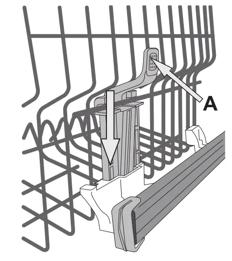 ARISTON LIE2C19 Dishwasher - upper rack 1