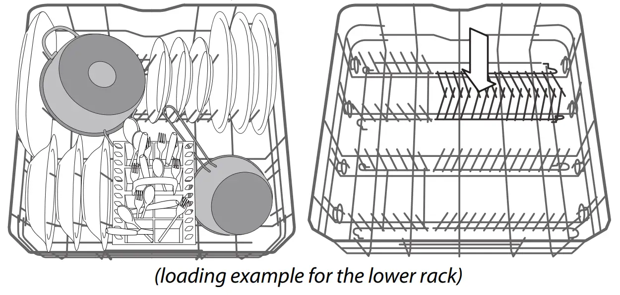 ARISTON LIE2C19 Dishwasher - upper rack 2