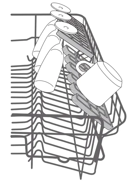 ARISTON LIE2C19 Dishwasher - upper rack 4