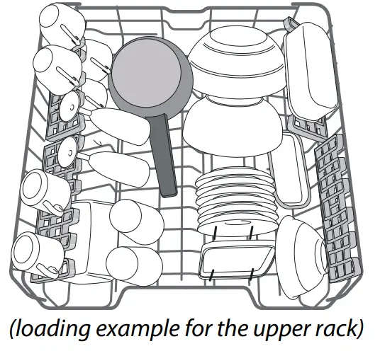 ARISTON LIE2C19 Dishwasher - upper rack)