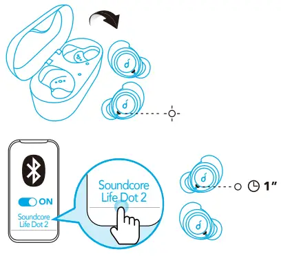 soundcore Life Dot 2 TWS Earphone Pairing2