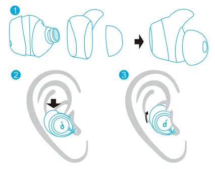 soundcore Life Dot 2 TWS Earphone Wearing