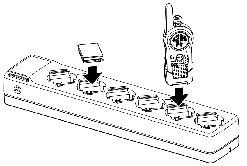 motorola PMPN4603 5W Single Unit Charger for Curve DLR110 Radios - Charger Pocket 2