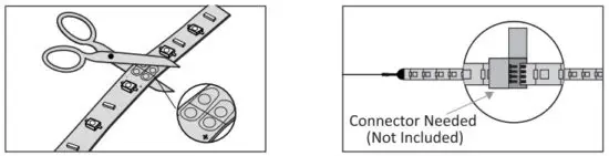 novostella NTS29 CW NF Tunable White LED Light Strip - installation 1