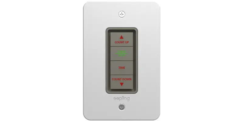 Sapling Elapsed Timer Control Panel Installation Guide
