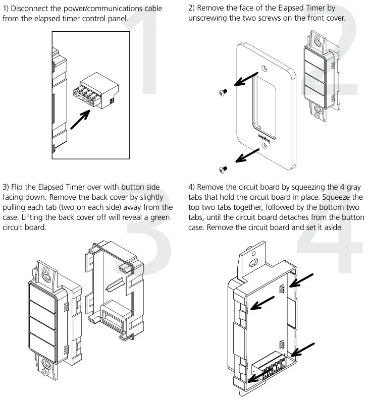 sapling Elapsed Timer Control Panel - Changing the Elapsed Timer Buttons 1