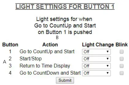 sapling Elapsed Timer Control Panel - Configuring the Elapsed Timer Buttons 3