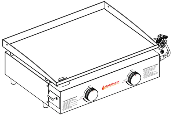 CAMPLUX GG301S Table Top Gas Griddle