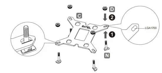 ENERMAX ETS F40 BK 140mm CPU Air Cooler - Required moun�ng parts 4