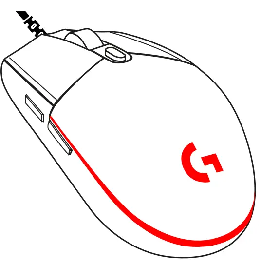 logitech G102 Lightsync Gaming Mouse - 5