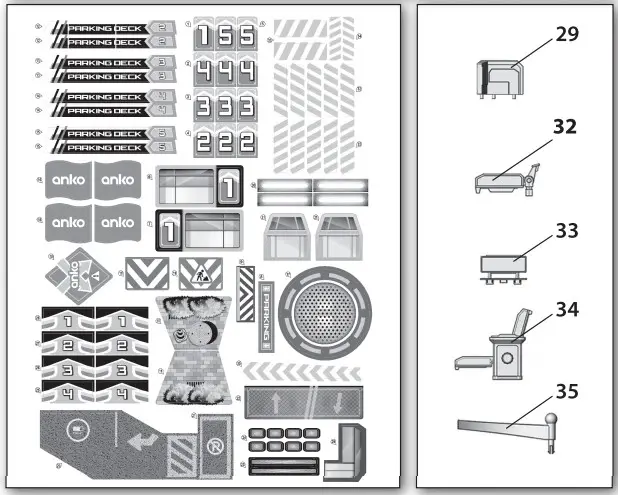 anko Lights Sounds Parking garage Playset 014