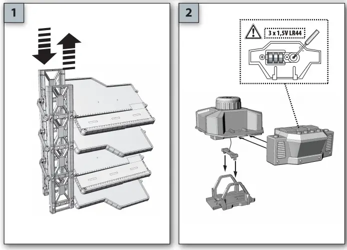 anko Lights Sounds Parking garage Playset 1-2