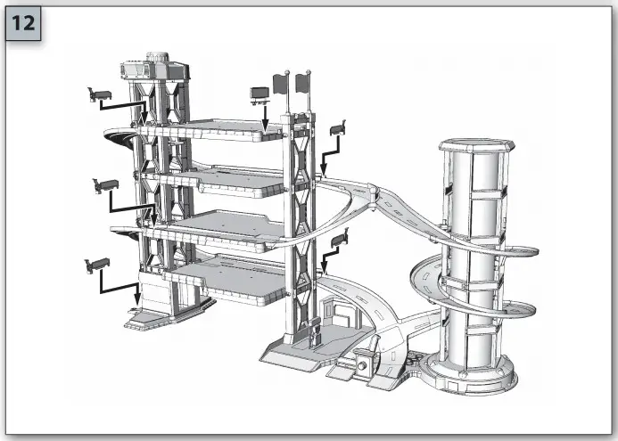 anko Lights Sounds Parking garage Playset 12