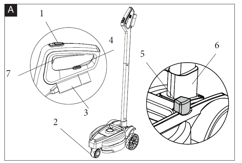 YARD FORCE LM F23 iFlex Cordless Mulching Mower-FIG1
