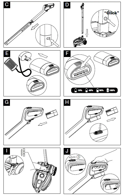 YARD FORCE LM F23 iFlex Cordless Mulching Mower-FIG3