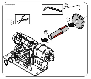 GfA ELEKTROMATEN 10002538 High Speed Roll Up Door Motor-fig5
