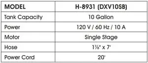 FIG 2 PRODUCT SPECIFICATIONS