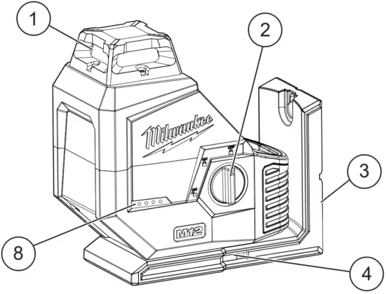 milwaukee M12 GREEN 360° SINGLE PLANE LASER - fig 5