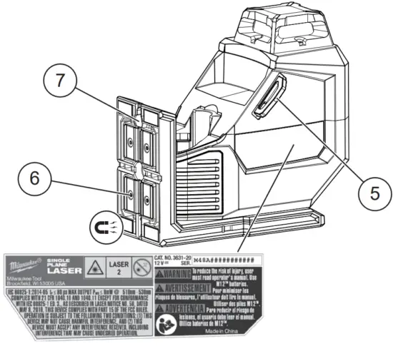 milwaukee M12 GREEN 360° SINGLE PLANE LASER - fig 6