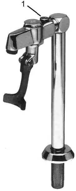 Adjusting the glass fi lling rate (mechanical faucet)