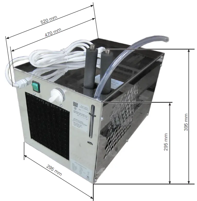 Dimensions, machinery