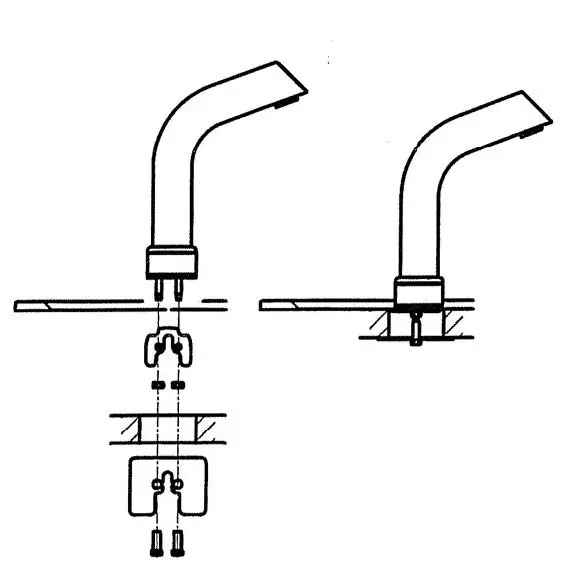 Fixing the electronic faucet
